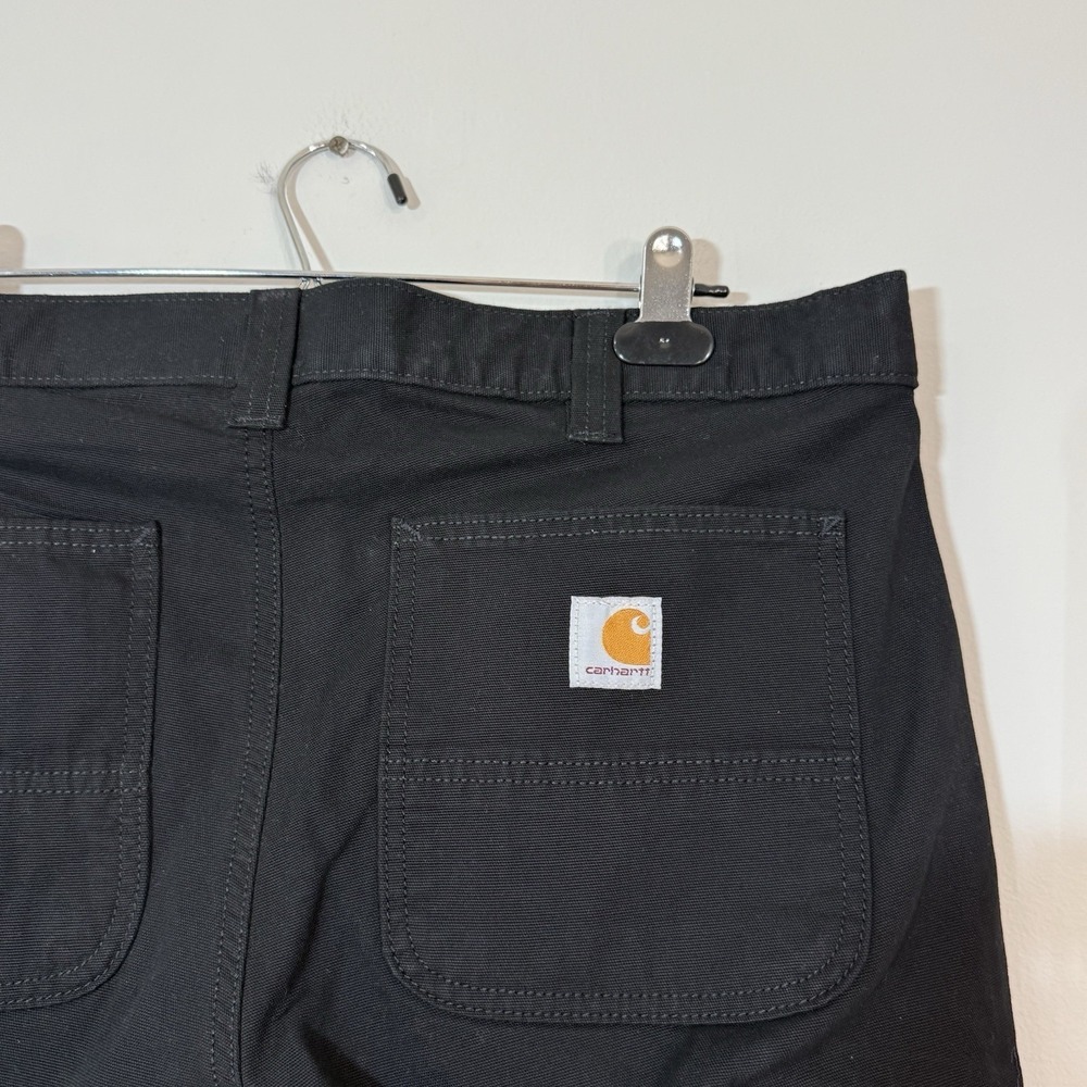 Carhartt Rigby Pants Relaxed Fit Straight Leg Mens 34X36 Black Work Dungaree NEW - Picture 10 of 10